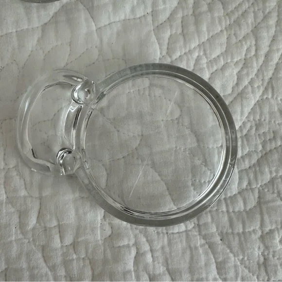 Vintage Glass Coasters with Spoon Rest (Set of 7)